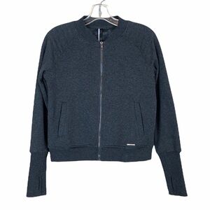 Mondetta Grey Zip Up Bomber Jacket Size Small